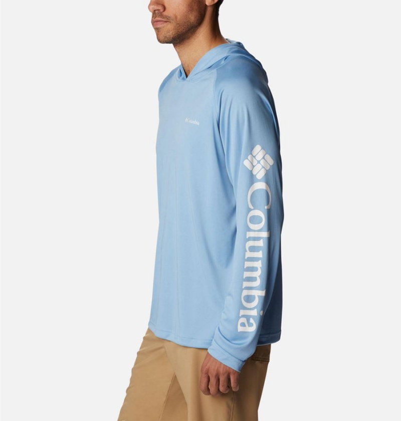 Blue Men's Columbia Fork Stream Hoodie | CGSOA-5782