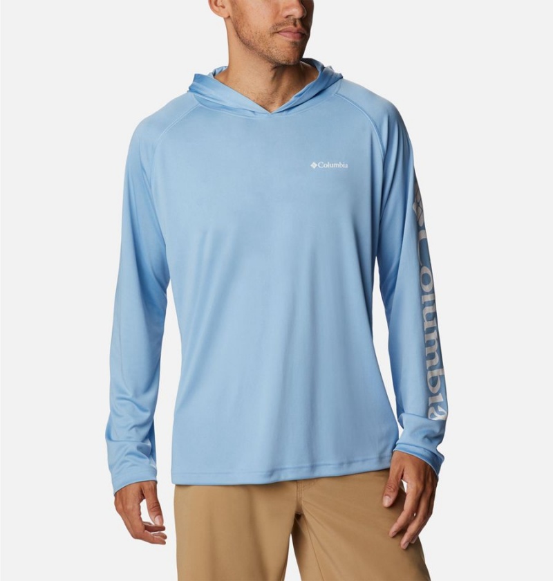 Blue Men's Columbia Fork Stream Hoodie | CGSOA-5782