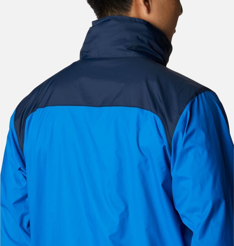 Blue Men's Columbia Glennaker Lake Rain Jacket | ZHNMX-9852