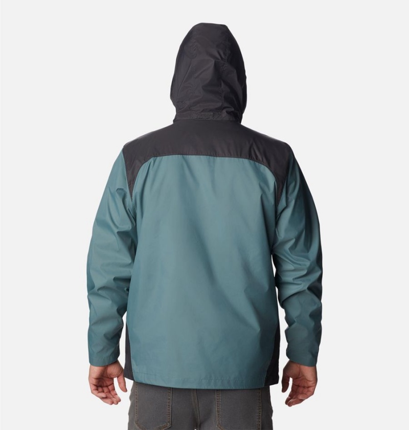 Blue Men's Columbia Glennaker Lake Rain Jacket | PHFRM-6204