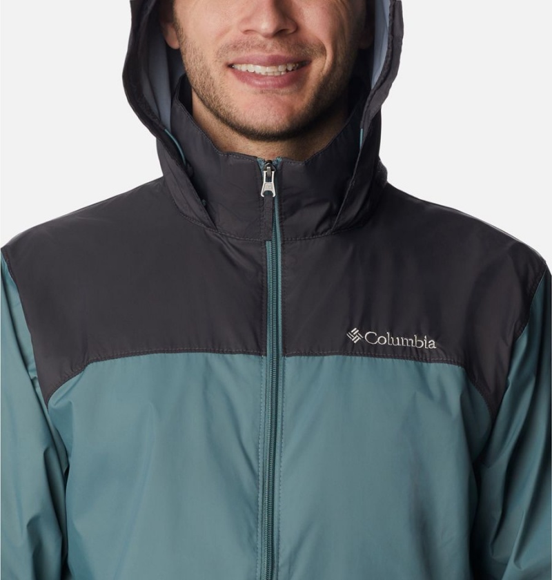 Blue Men's Columbia Glennaker Lake Rain Jacket | PHFRM-6204