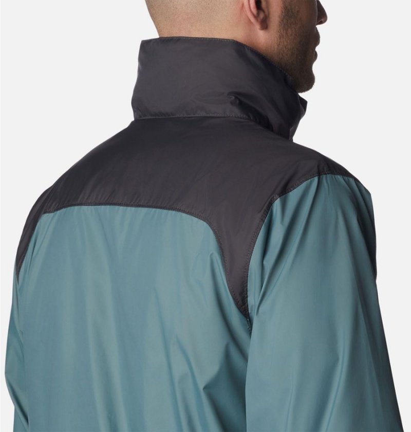 Blue Men's Columbia Glennaker Lake Rain Jacket | PHFRM-6204