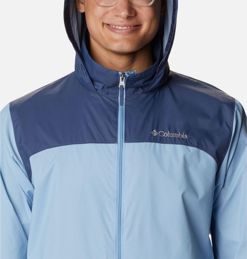 Blue Men's Columbia Glennaker Lake Rain Jacket | JUVSX-3407