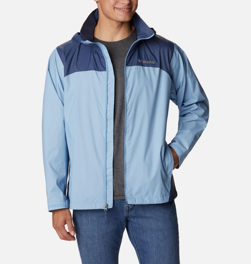 Blue Men's Columbia Glennaker Lake Rain Jacket | JUVSX-3407