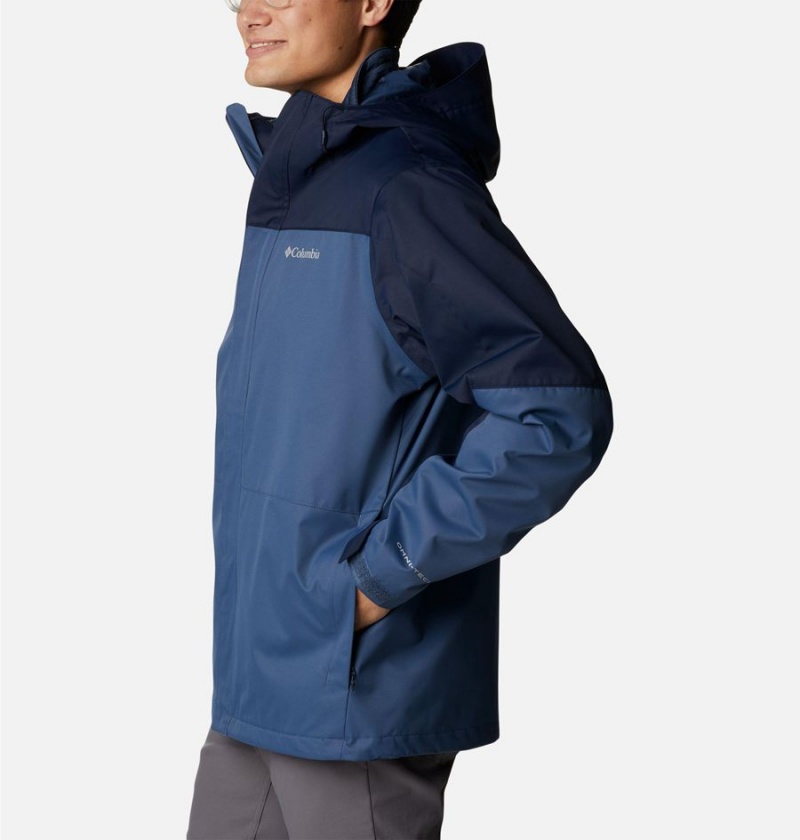 Blue Men's Columbia Hikebound Interchange 3 In 1 Jackets | MFQNA-5697