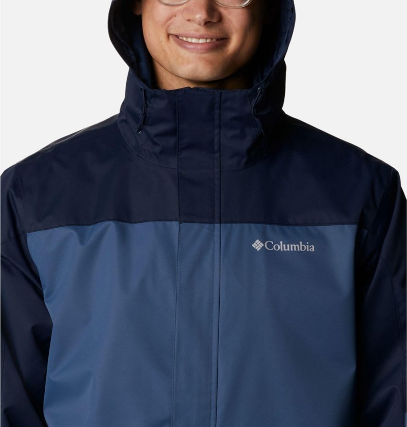 Blue Men's Columbia Hikebound Interchange 3 In 1 Jackets | MFQNA-5697