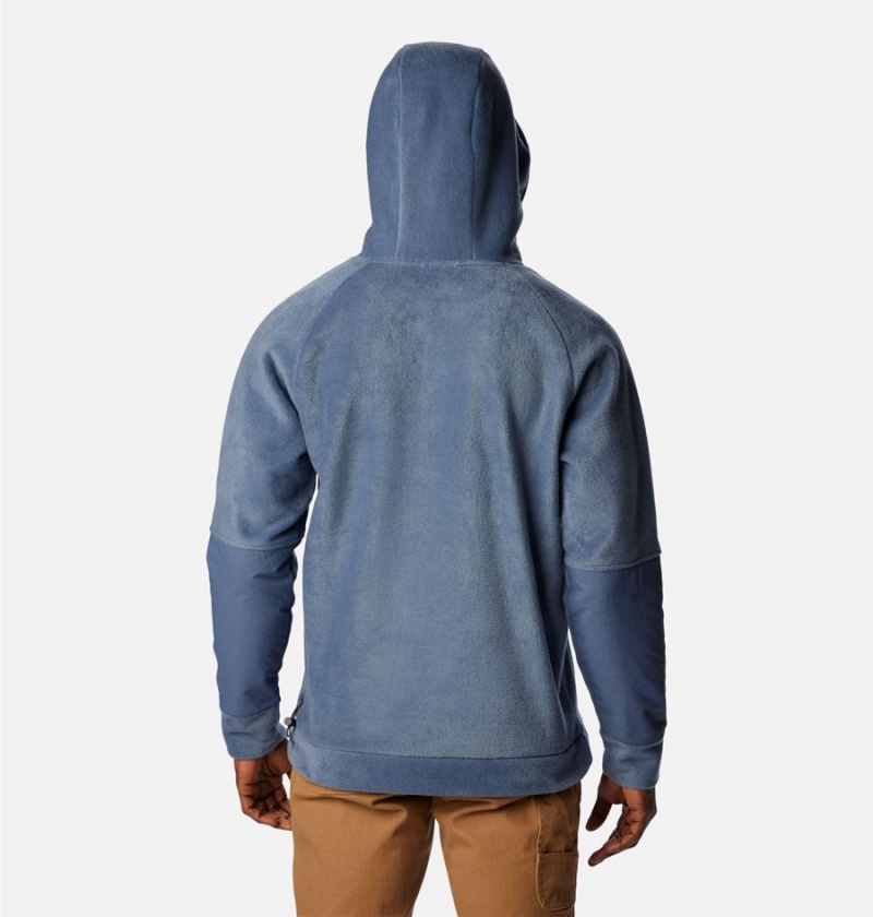 Blue Men's Columbia Hunterdon Fleece Hoodie | WTZHE-5416