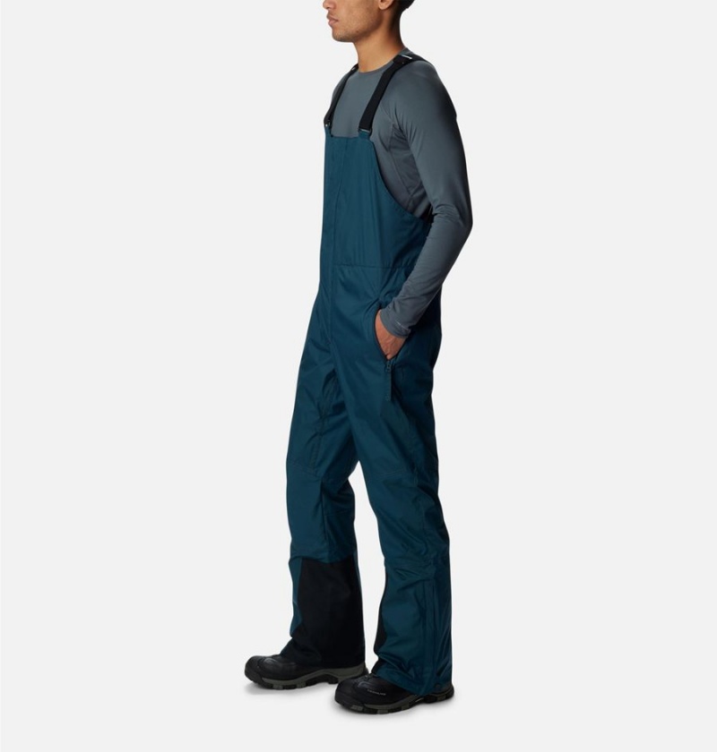 Blue Men's Columbia Iceventure Ski Bib Pants | KTVQL-8674