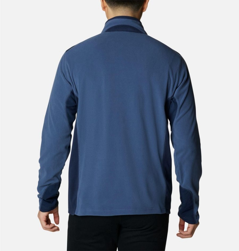 Blue Men's Columbia Klamath Range Full Zip Fleece Jacket | BVFUD-9805