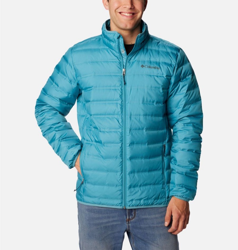 Blue Men\'s Columbia Lake 22 Insulated Puffer Jacket | MXHYU-9524