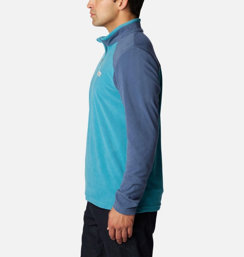 Blue Men's Columbia Lake Aloha Half Zip Fleece Pullover | YSDRC-9512