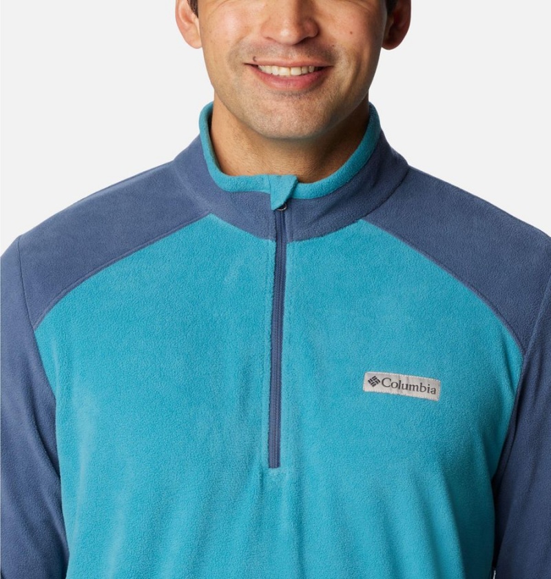 Blue Men's Columbia Lake Aloha Half Zip Fleece Pullover | YSDRC-9512