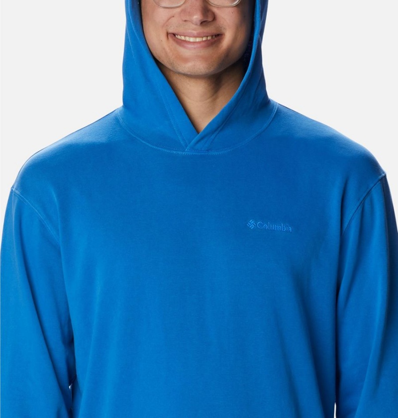 Blue Men's Columbia Lodge French Terry Novelty Hoodie | HYGIN-9874