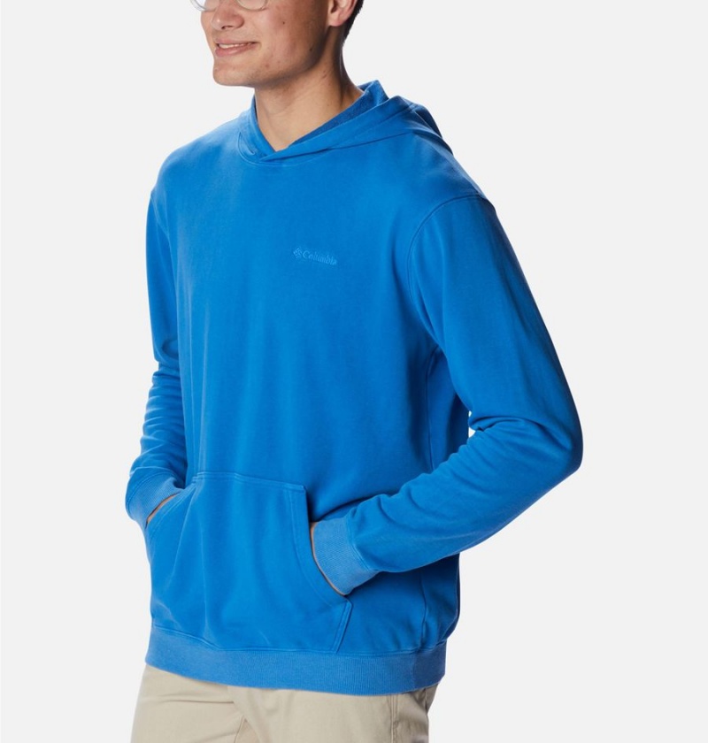 Blue Men's Columbia Lodge French Terry Novelty Hoodie | HYGIN-9874