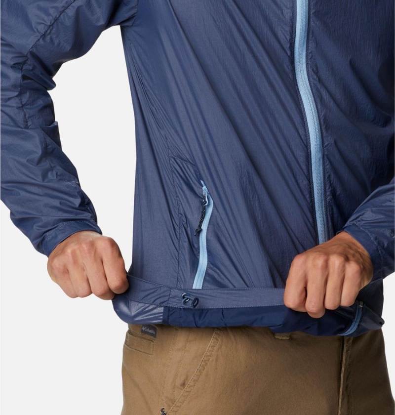 Blue Men's Columbia Loop Trail Windbreaker | MHVTL-4192