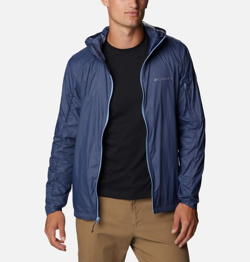 Blue Men's Columbia Loop Trail Windbreaker | MHVTL-4192