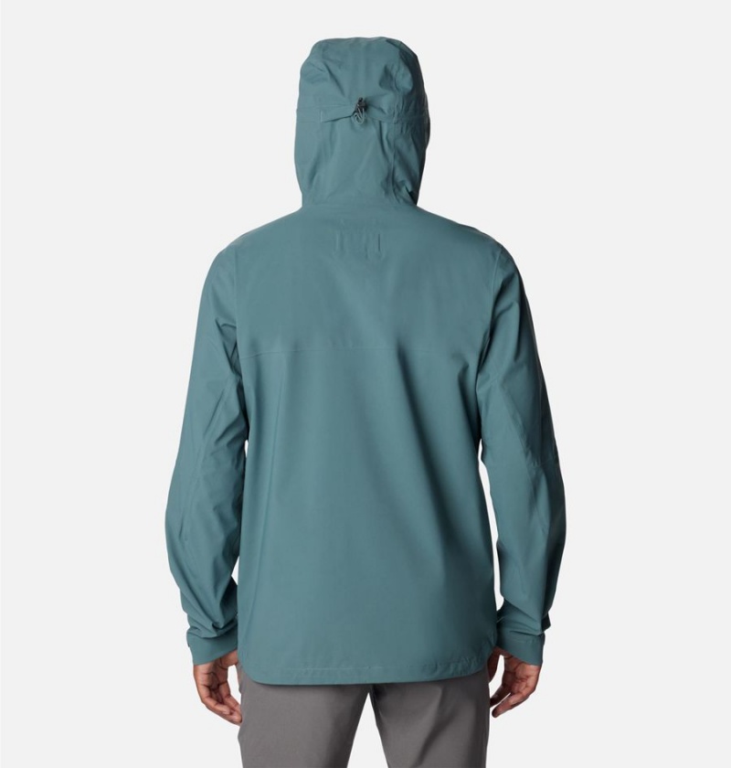 Blue Men's Columbia Omni-Tech Ampli-Dry Shell Rain Jacket | UPSOZ-2403