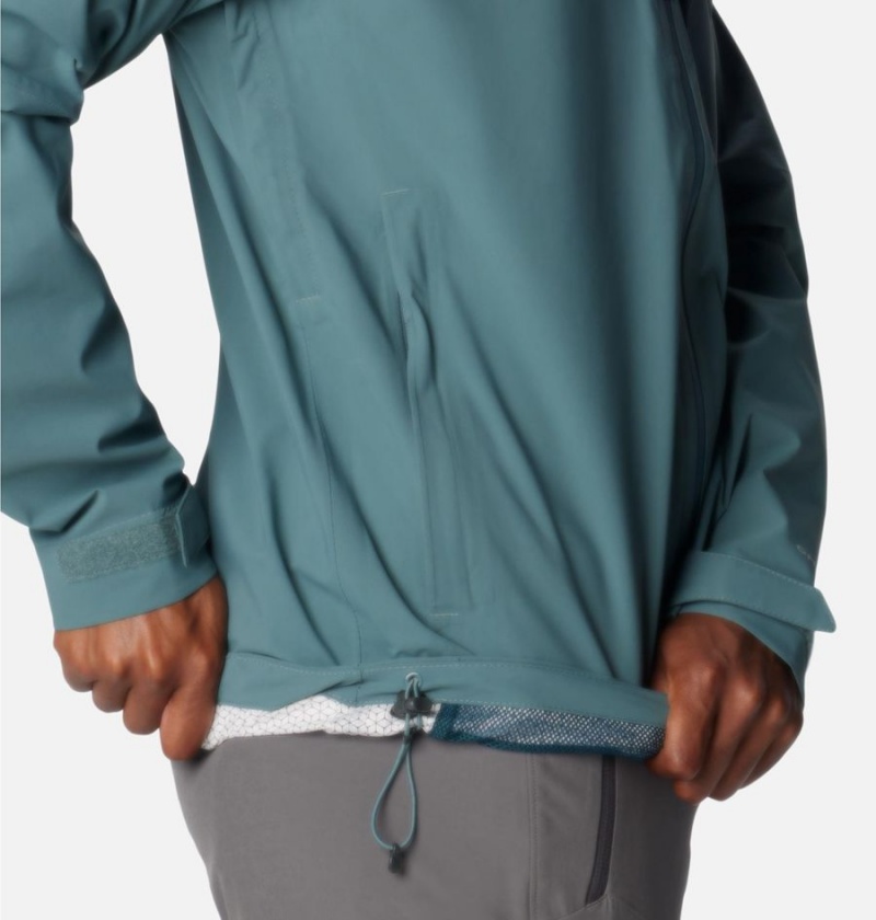 Blue Men's Columbia Omni-Tech Ampli-Dry Shell Rain Jacket | UPSOZ-2403