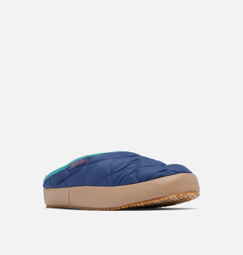 Blue Men's Columbia Omni Heat Lazy Bend Camper Slippers | TLHNU-7603