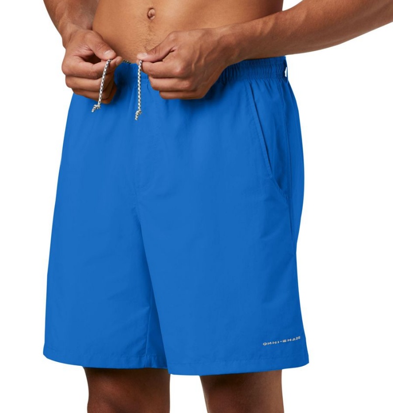 Blue Men's Columbia PFG Backcast III Water Shorts | IQLWP-2598