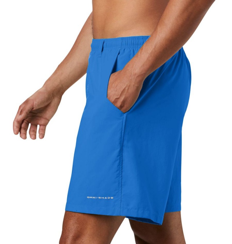 Blue Men's Columbia PFG Backcast III Water Shorts | IQLWP-2598