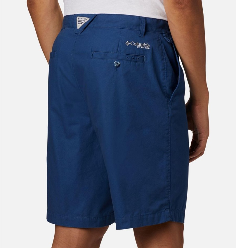 Blue Men's Columbia PFG Bonehead II Shorts | OSRXW-5104