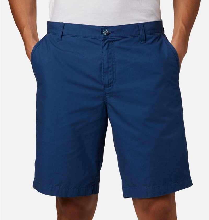 Blue Men's Columbia PFG Bonehead II Shorts | OSRXW-5104