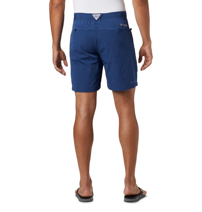 Blue Men's Columbia PFG Permit III Shorts | TJBKY-2364