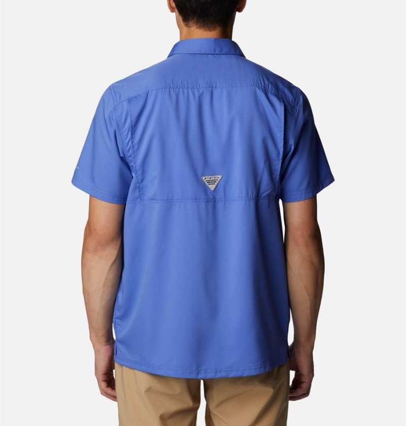 Blue Men's Columbia PFG Slack Tide Camp Shirt | HOWSJ-2740