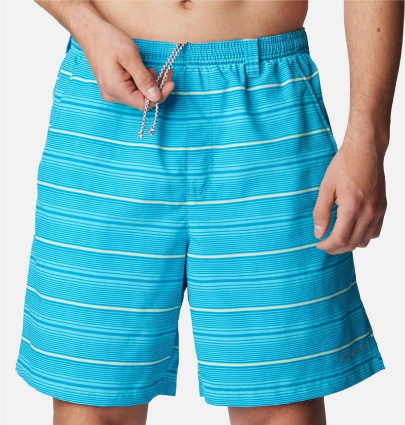 Blue Men's Columbia PFG Super Backcast Water Shorts | FIXPZ-9621