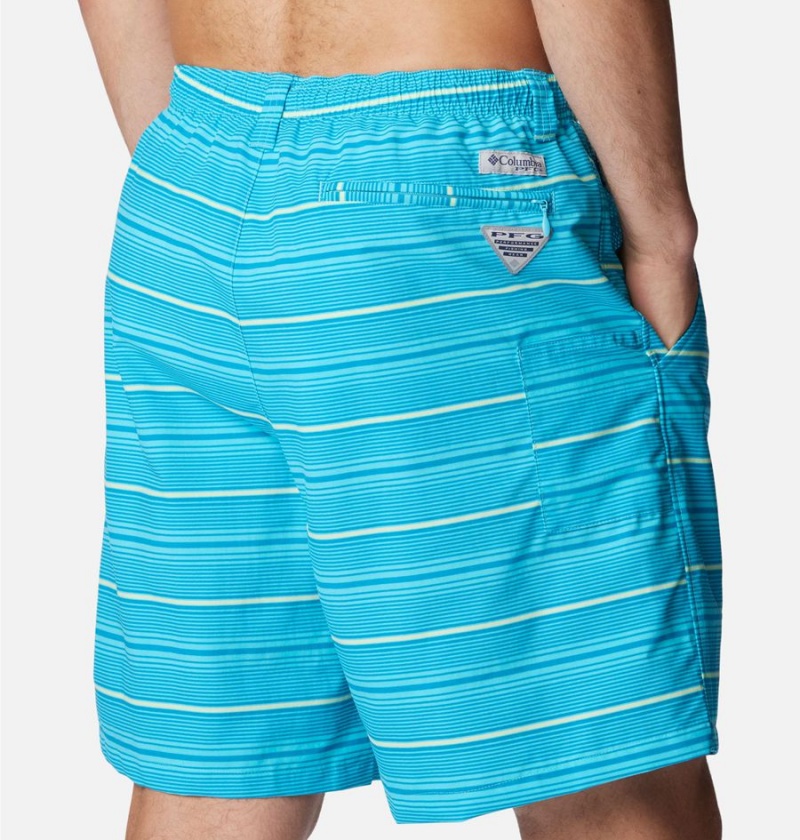 Blue Men's Columbia PFG Super Backcast Water Shorts | FIXPZ-9621