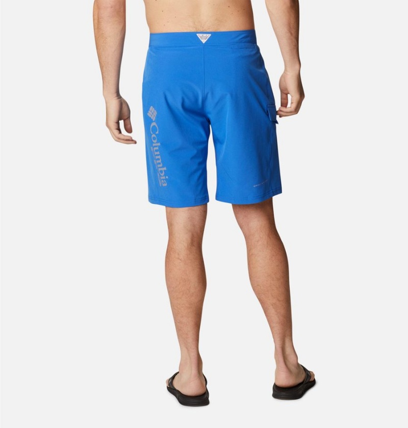 Blue Men's Columbia PFG Terminal Tackle Board Shorts | LZRNC-3469