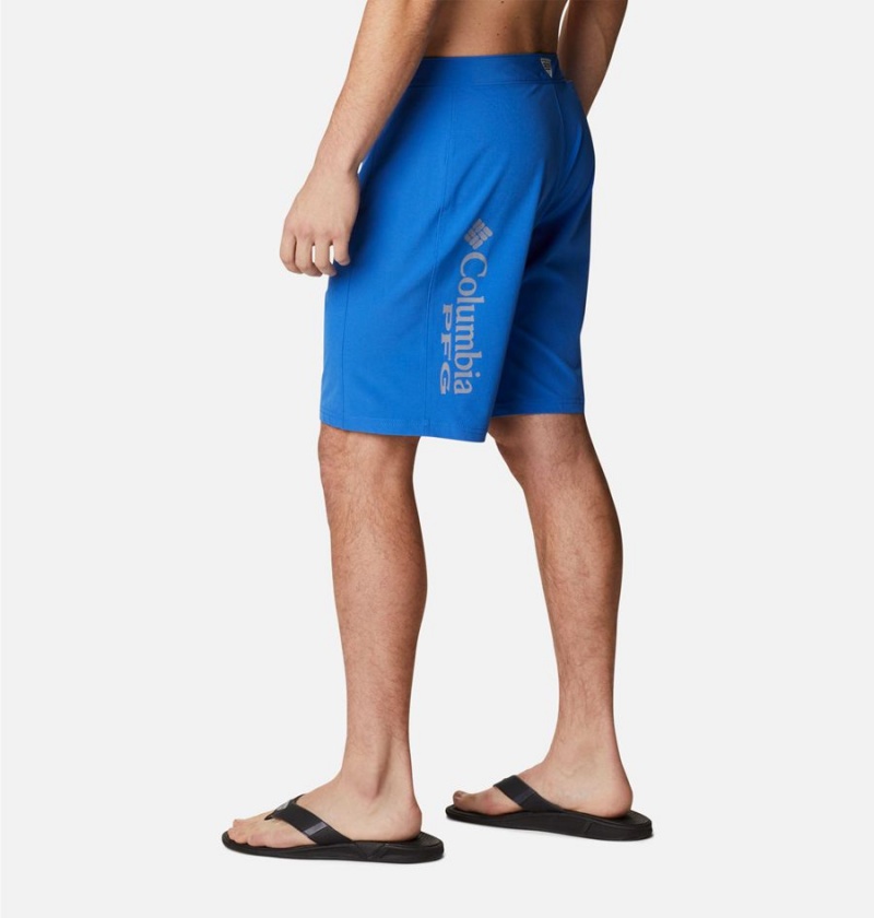 Blue Men's Columbia PFG Terminal Tackle Board Shorts | LZRNC-3469