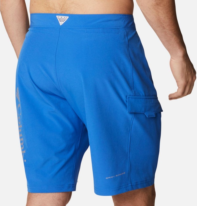 Blue Men's Columbia PFG Terminal Tackle Board Shorts | LZRNC-3469