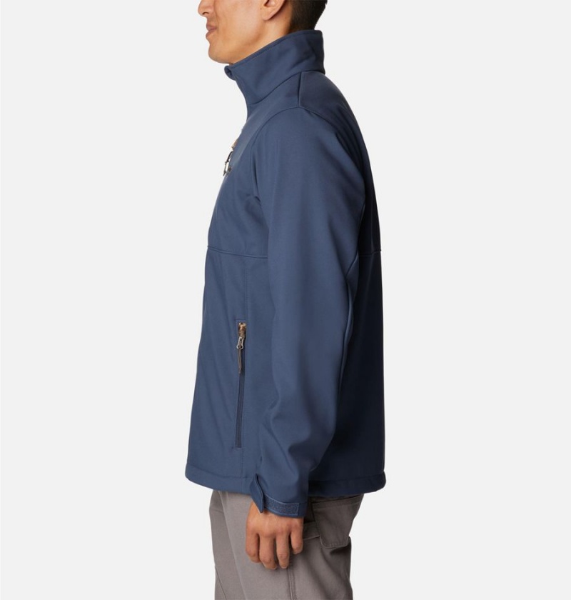 Blue Men's Columbia PHG Ascender Softshell Jackets | NIXWM-0894