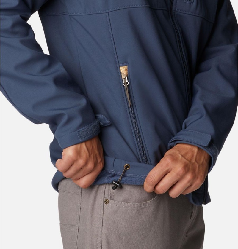 Blue Men's Columbia PHG Ascender Softshell Jackets | NIXWM-0894