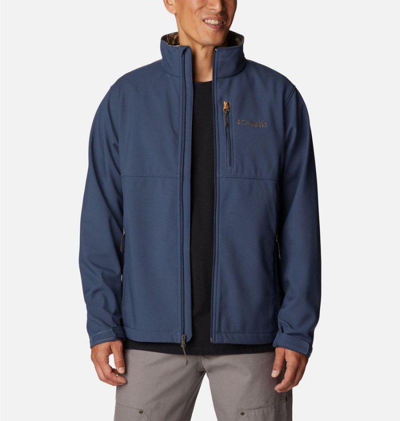 Blue Men's Columbia PHG Ascender Softshell Jackets | NIXWM-0894