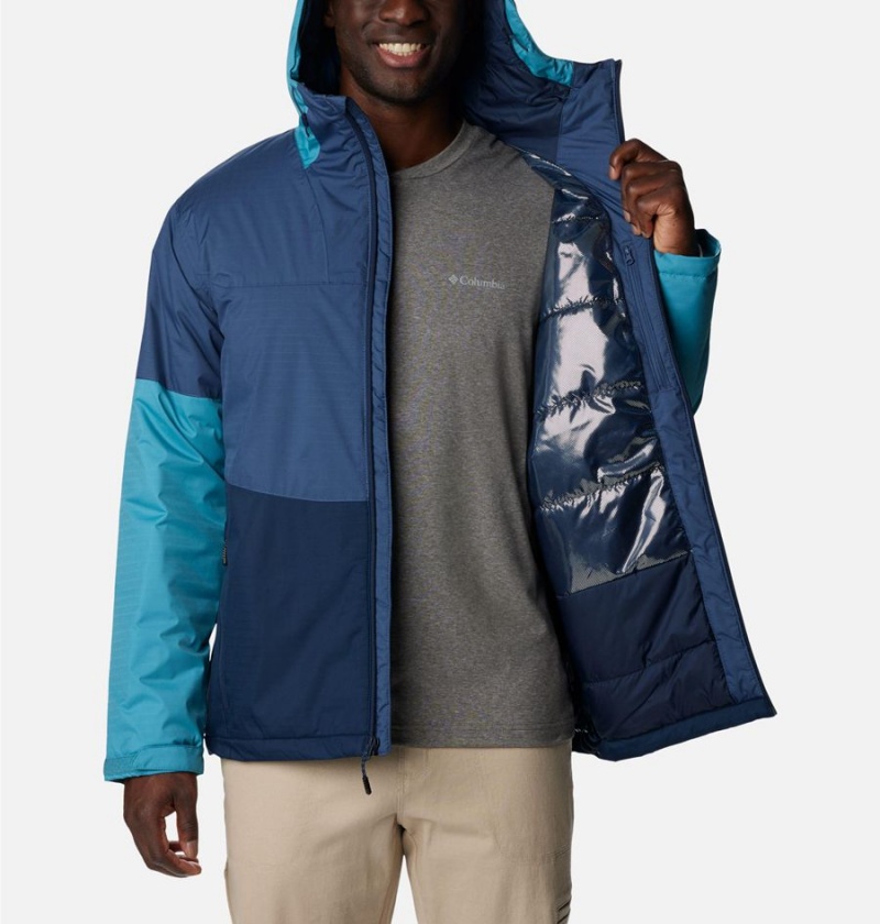 Blue Men's Columbia Point Park Insulated Puffer Jacket | TREPX-3024