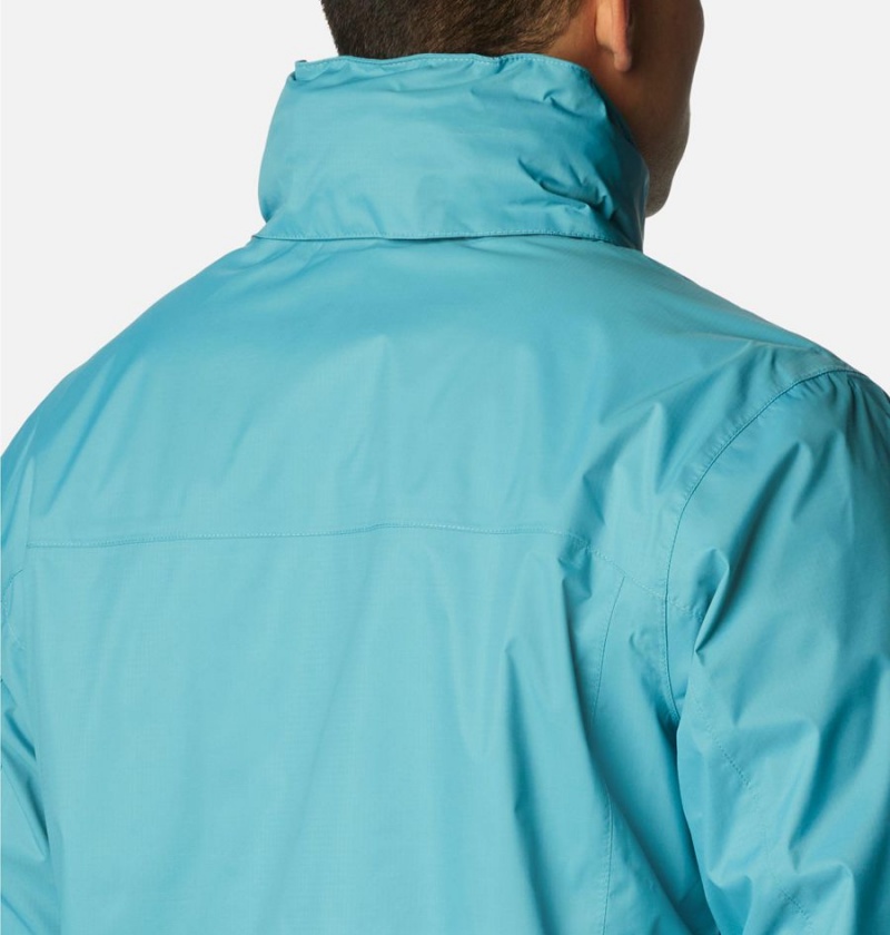 Blue Men's Columbia Pouration Rain Jacket | ROLBJ-2596