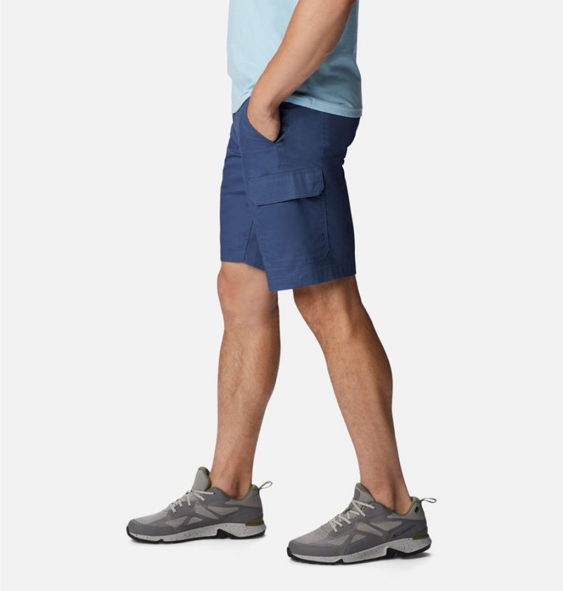 Blue Men's Columbia Rapid Rivers Shorts | GZYJW-7936