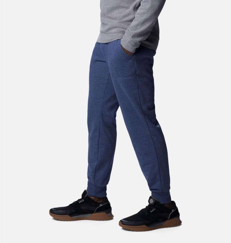 Blue Men's Columbia Shell Ridge Sweat Joggers Pants | NRBPE-3264