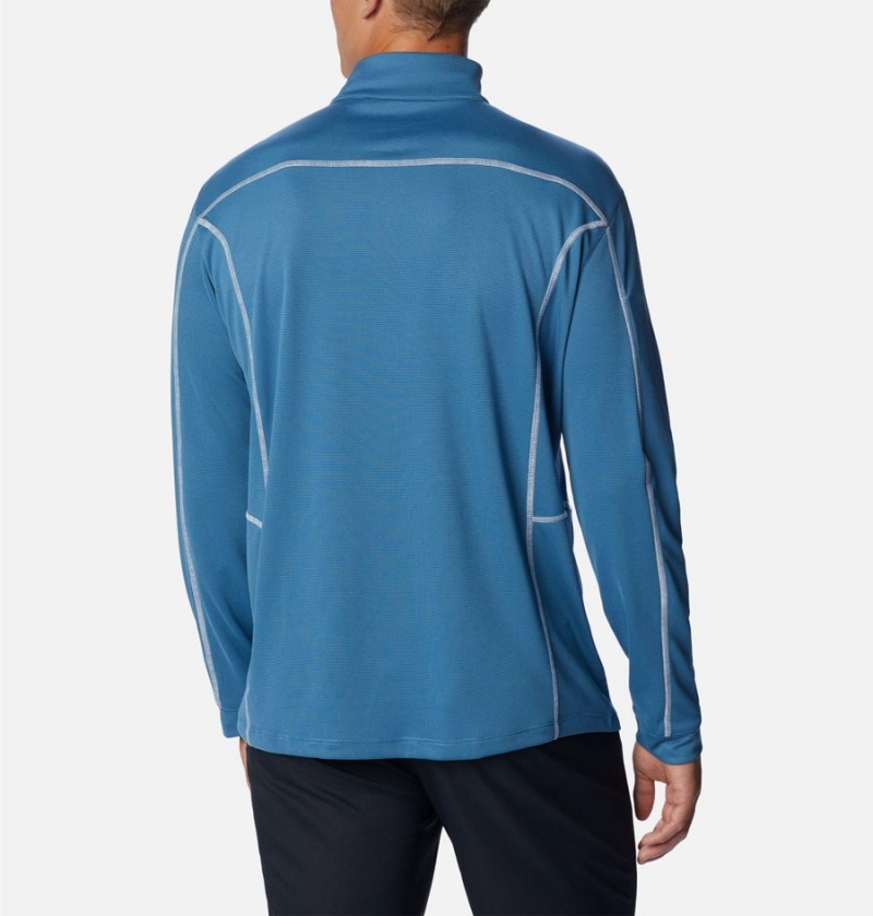 Blue Men's Columbia Shotgun Quarter Zip Golf Pullover | TQLZK-8243