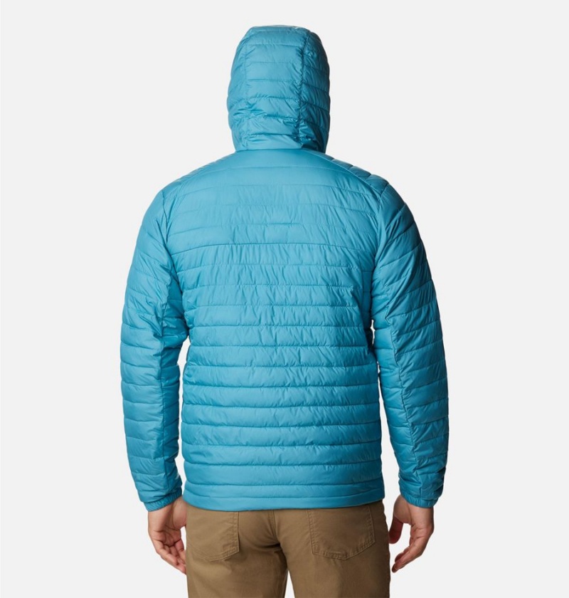 Blue Men's Columbia Silver Falls Hooded Insulated Puffer Jacket | ARVTL-6719