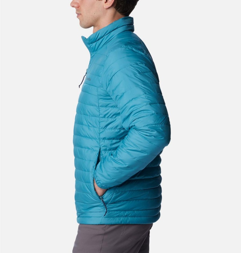 Blue Men's Columbia Silver Falls Insulated Puffer Jacket | DFQMH-9123