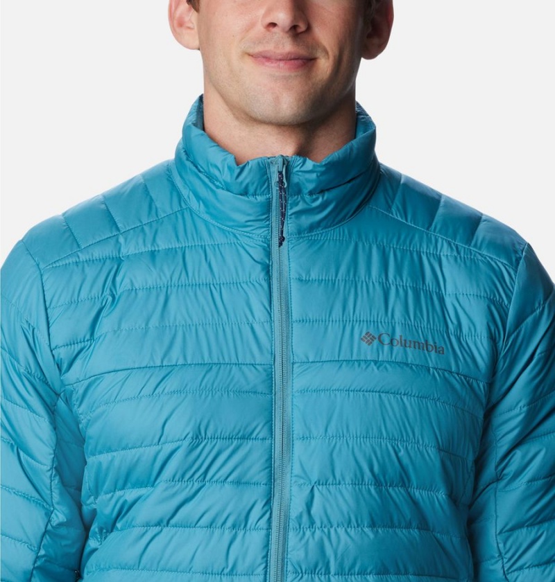 Blue Men's Columbia Silver Falls Insulated Puffer Jacket | DFQMH-9123