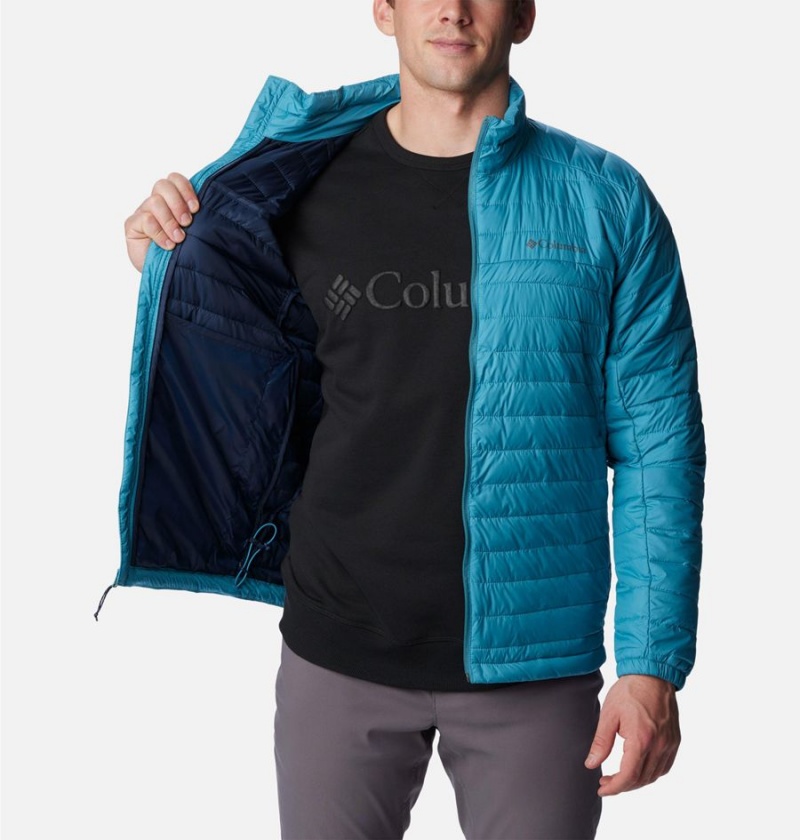 Blue Men's Columbia Silver Falls Insulated Puffer Jacket | DFQMH-9123