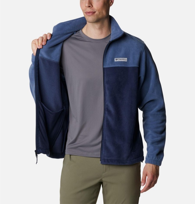 Blue Men's Columbia Steens Mountain 2.0 Full Zip Fleece Jacket | VZPJY-6392