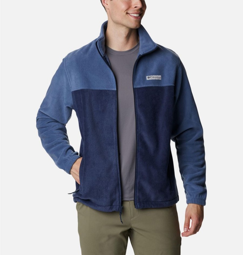 Blue Men\'s Columbia Steens Mountain 2.0 Full Zip Fleece Jacket | VZPJY-6392