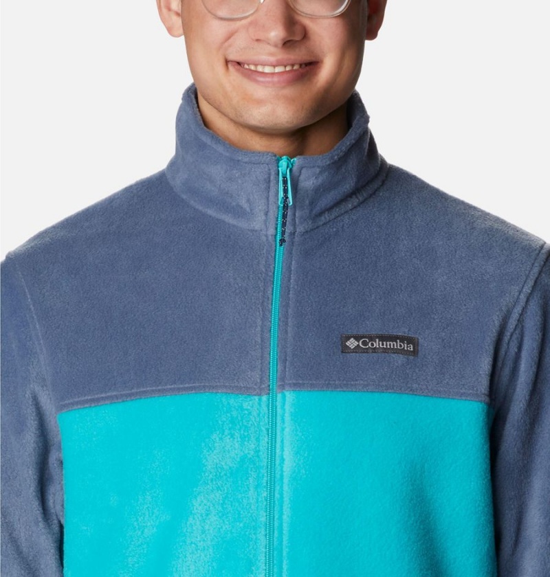 Blue Men's Columbia Steens Mountain 2.0 Full Zip Fleece Jacket | LHGUY-3789