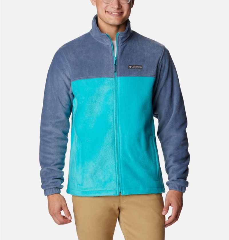 Blue Men\'s Columbia Steens Mountain 2.0 Full Zip Fleece Jacket | LHGUY-3789